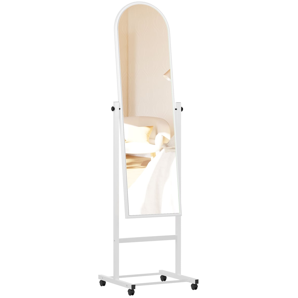 Staande spiegel Evoir wit
