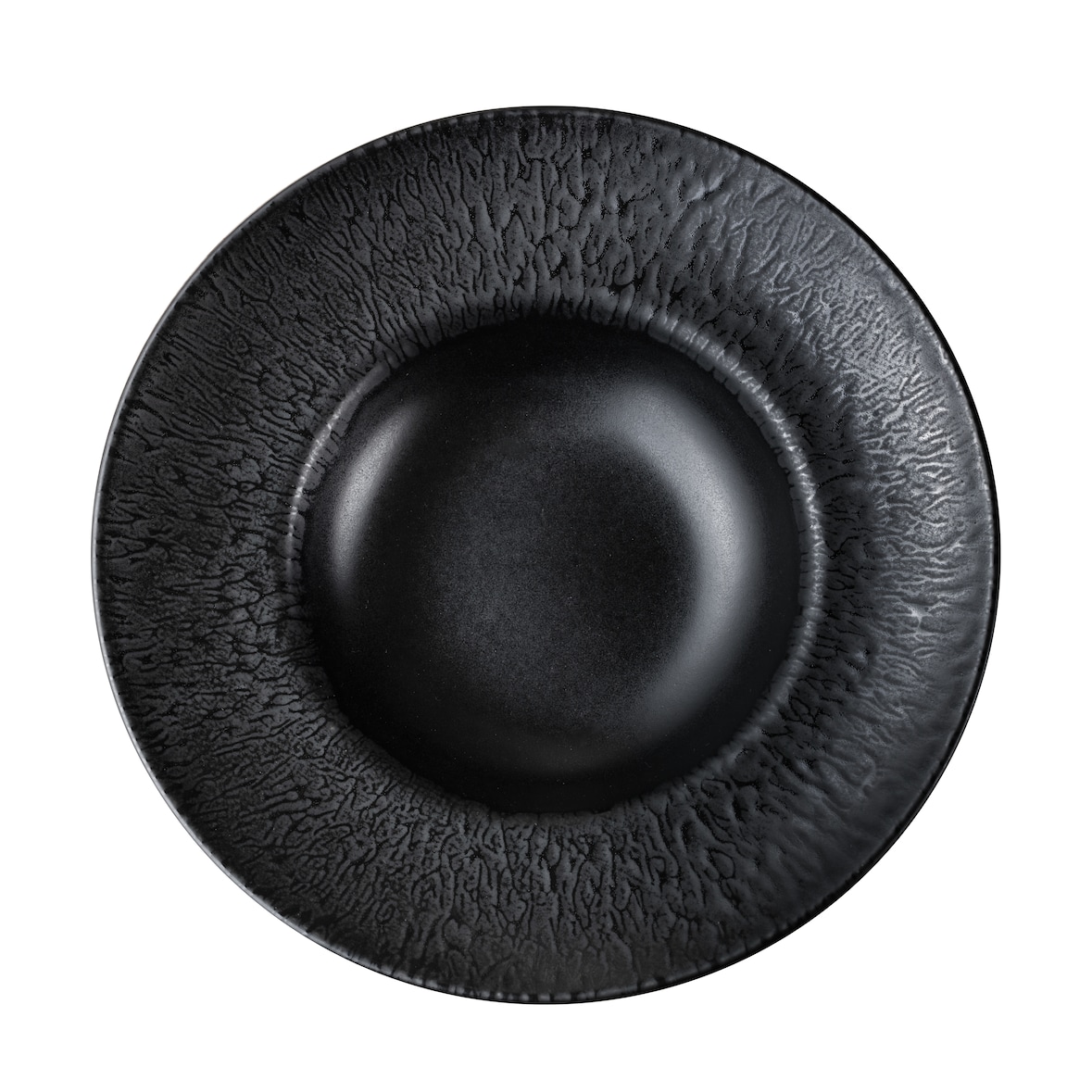 METRO PROFESSIONAL Piatto da pasta Narni, porcellana, Ø 27 cm, nero, 6 pezzi