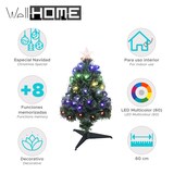 thumbnail of WellHome - Árbol de Navidad de fibra óptica con 60 Luces LED RGB y 8 funciones de color H.60cm