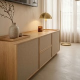 thumbnail of Meuble TV effet bois 150 cm style scandinave bois clair