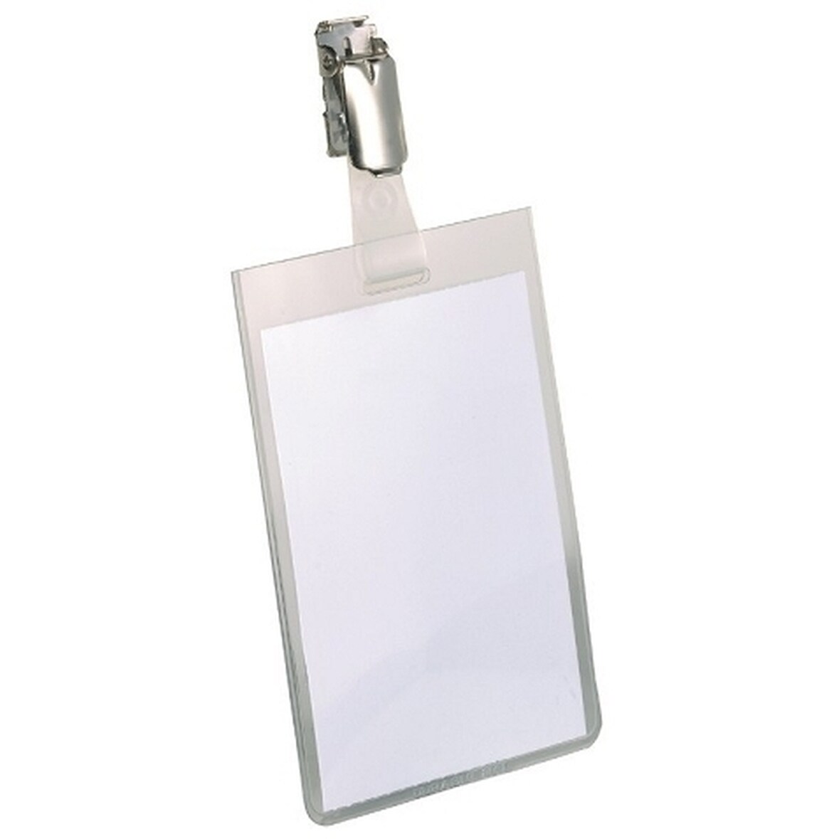 Namensschild mit Clip 90x60mm transparent VE=6x25 Stück