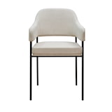 thumbnail of SVITA SCARLETT 2er Set Esszimmerstühle Armlehnstuhl Polsterstuhl Stoff Weiß