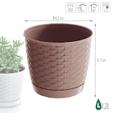 thumbnail of Prosperplast - RATOLLA ROUND 1,2L Blumentopf - 14,5x14,5x12,7cm in Mocca Farbe