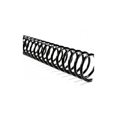 Ojales en espiral metálicos Paso 5:1 32mm Caja 50 Negro