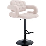 thumbnail of Barhocker Dublin Stoff beige/schwarz