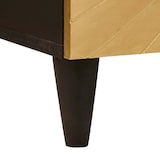 thumbnail of vidaXL Nachttisch Schwarz und Gold 50 x 33 x 60 cm massives Mangoholz