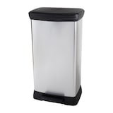 thumbnail of Abfalleimer Duo Rechteckig - Deco Bin - Curver - 46l (23+23l) - Doppeltes Fach - 39 X 29 X 72 Cm - Grau Metallic
