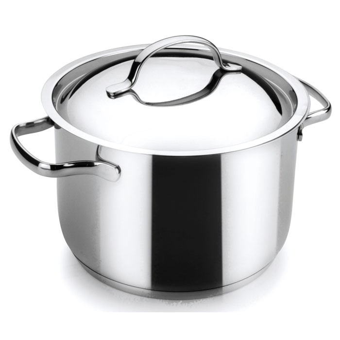 LACOR olla recta con tapa BASIC acero inoxidable 28x17 10 L 32128