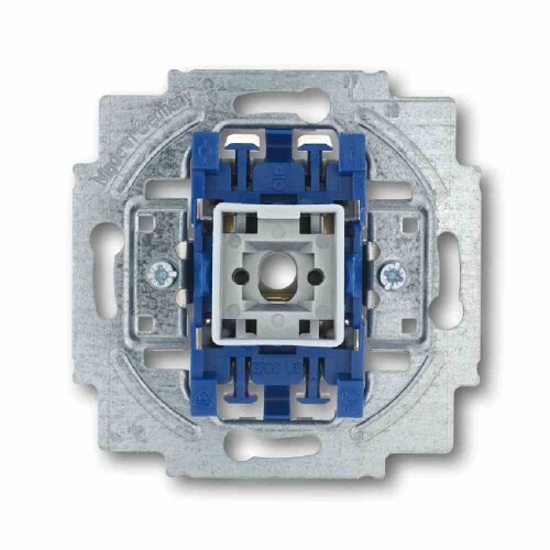 Kreuzschalter-Einsatz, ohne Beleuchtung, blau, matt, Unterputz, IP20, 1f, 16AX