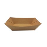 thumbnail of 1000x  Food-Tray-Schiffchen Kraft PE-beschichtet 17 x 12,5 x 2,6 cm braun 400 ml