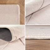 thumbnail of Carpetsale24 Boho Teppich Läufer 80 x 250 cm Creme, Weicher Skandinavischer Flurteppich Waschbar für Küche, Eingangsbereich oder Bettseite