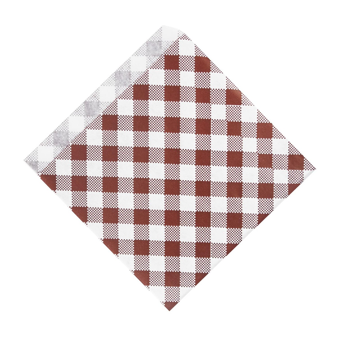 500x Hamburgerbeutel KARO 14 x 14 cm oben und 1x seitlich offen