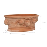 thumbnail of Biscottini Vasi per fiori 33x20x14 cm - Vaso ovale in Terracotta - Fioriera esterno da giardino - Vasi da interno - Cassetta per fiori balcone
