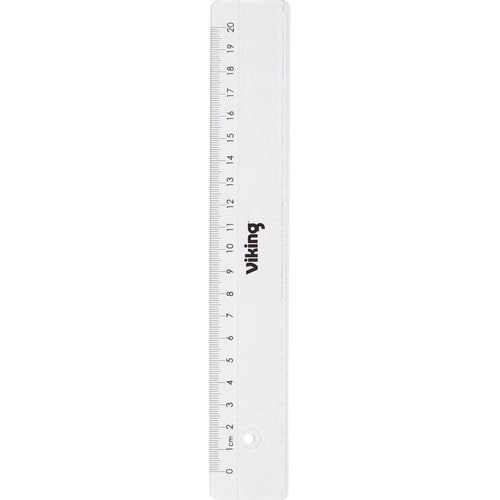 Viking Lineal Glasklar 20 cm Kunststoff
