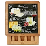 thumbnail of World of Cheese Käseplatten Set Schneidbrett mit Messern Serviertablett Geschenk