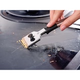 thumbnail of Leifheit raschietto per piano di cottura in acciaio per rimozione cibo bruciato 3 lame in dotazione chiusura con sistema protezione da taglio argento