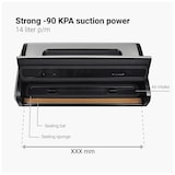 thumbnail of DESQ Vacuümmachine | Pro -90 kPa | High Speed Dubbele Pomp | Dubbele Verwarmingsdraden | 7 standen | Rolhouder |Rolsnijder | Vacuumslang | Vacumeerrol