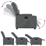 thumbnail of vidaXL Massagesessel Grau Kunstleder