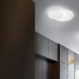thumbnail of Plafoniera Moderna Drum Metallo Bianco Acrilico Led 33W 3000K