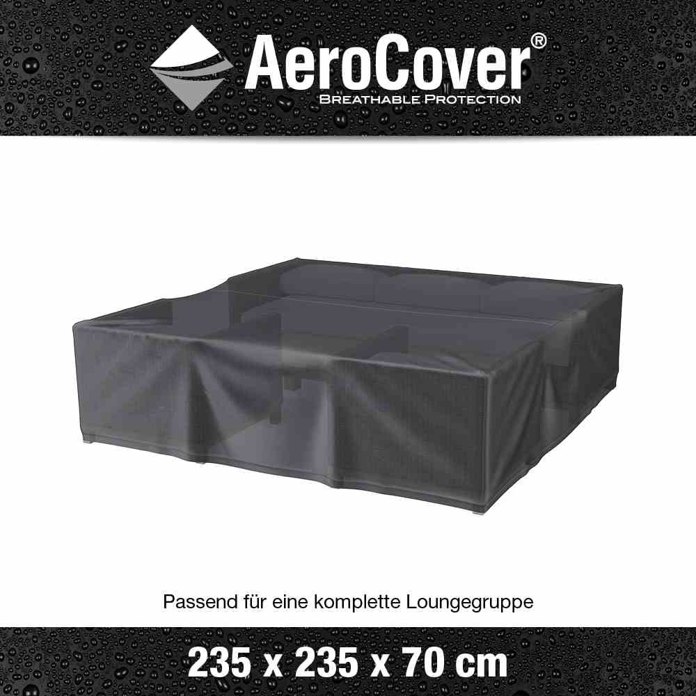 AEROCOVER  AeroCover Atmungsaktive Schutzhülle für rechteckige Lounge-Sets 235x235xH70 cm
