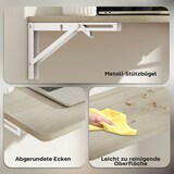thumbnail of Wandklapptisch 16x60x40 cm platzsparender Klapptisch in Eiche, schwebende Wandkonsole für Homeoffice Küche Flur, vormontiert, 8 kg belastbar