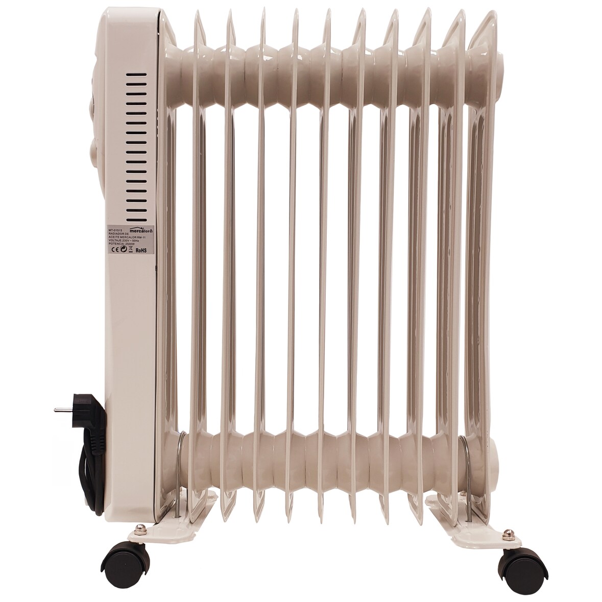 Radiador de aceite 11 elementos con 4 ruedas 2500W