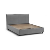 thumbnail of Dmora Letto matrimoniale Dmerten, Letto contenitore con rivestimento in tessuto, 100% Made in Italy, adatto per materasso Cm 160x200, Grigio