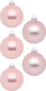 thumbnail of 36 Weihnachtskugeln 4cm Glas Christbaumkugeln Weihnachtsbaumkugeln klein rosa