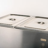 thumbnail of Romux® Baño María Eléctrico 2 Cubas GN 1/1 Sobremesa con Grifo de Vaciado y Regulador de Temperatura 30-110°C | Profesional Hostelería - 2000 W