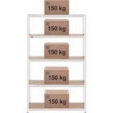 thumbnail of MSW Estantería industrial - 120 x 50 x 200 cm - 5 x 150 kg - Gris