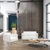 thumbnail of Loungesofa ARUBA Gestell weißgrau Kunstleder 2-Sitzer weiß hjh OFFICE