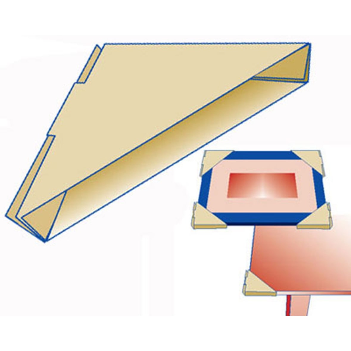 16x Eckenschutz-Set für Bilder Spiegel Tische Platten