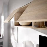 thumbnail of Dmora Parete attrezzata Baker, Set da soggiorno modulare ad angolo, Mobile salotto porta TV multiposizione, 201x41h180 cm, Bianco e Rovere