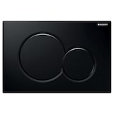 thumbnail of Spülrandloses Hänge-WC mit Softclose Sitz, Schallschutz und schwarzer Betätigungsplatte passend für Geberit Vorwandelement