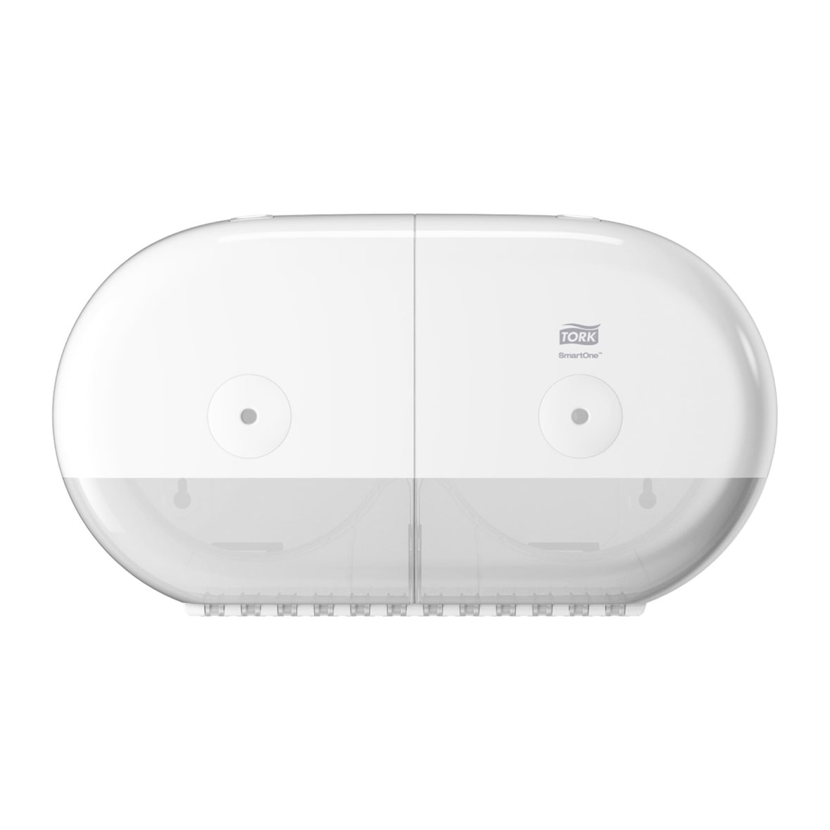 TORK SmartOne® |  Dispensador Mini Doble Papel Higiénico Blanco T9 (cod. 682000)