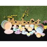 thumbnail of Pastello 6er Set Kuchenteller Steingut 6 Pers bunt Dessert-Teller Pastell-Farben