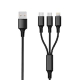 thumbnail of ACV 3 in 1 USB Ladekabel - schwarz - 300cm