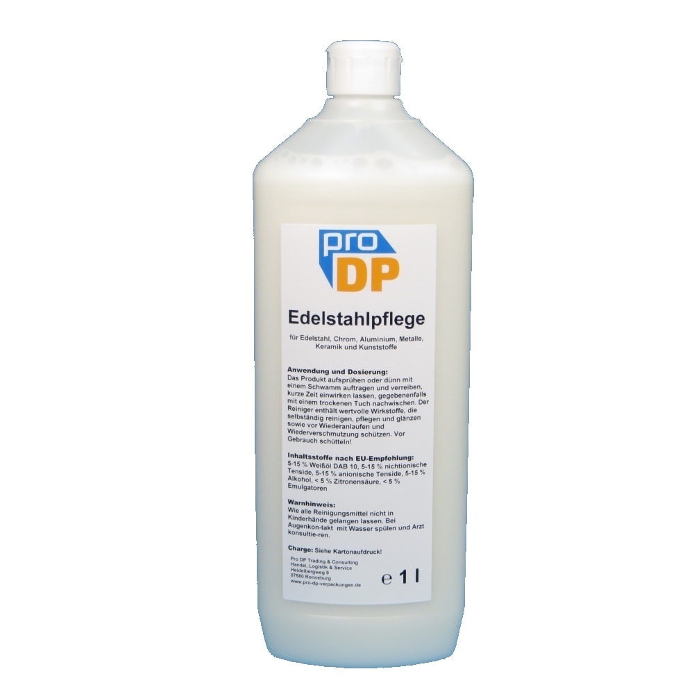 13x 1l Pro DP Edelstahlreiniger Edelstahlpflege flüssig