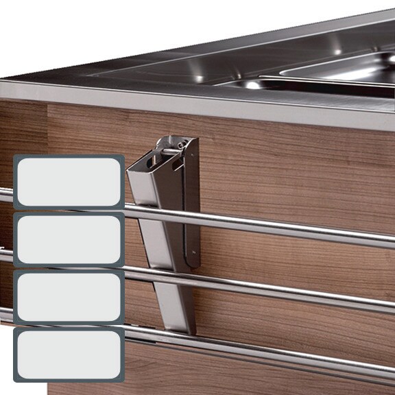 cookmax Tablettrutsche Edelstahl, für Büfetts GN 4/1