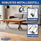 thumbnail of DanDiBo 2x Bankgestell Edelstahl 43 x 40 cm Bank Füße Bankbeine 96677 Bankkufen Couchtisch Tisch Beine Tischgestell