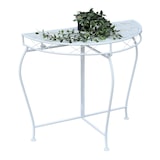 thumbnail of DanDiBo Konsolentisch Wandtisch Weiss 96313 Beistelltisch Metall 75 cm Gartentisch Halbtisch Tisch Halbrund Halbrundtisch Wandkonsole Konsole Wand