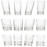 thumbnail of 18tlg Gläser Set Pisa Longdrink-Gläser Whisky-Tumbler Schnaps-Glas schräg