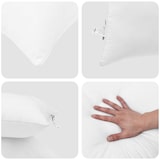 thumbnail of vidaXL Winterbettdecke mit Kissen 3 pcs Weiß Mikrofaser
