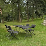 thumbnail of WellHome - Multifunctionele klaptafel 180x74x74cm en set van 2 klapbanken 183x30x43cm
