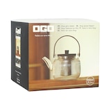 thumbnail of Ogo Living - Théière mugi 900ml verre transparent avec anse et couvercle bois acacia