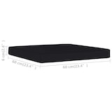 thumbnail of vidaXL Palettenkissen Schwarz 60x60x8 cm Oxford-Gewebe
