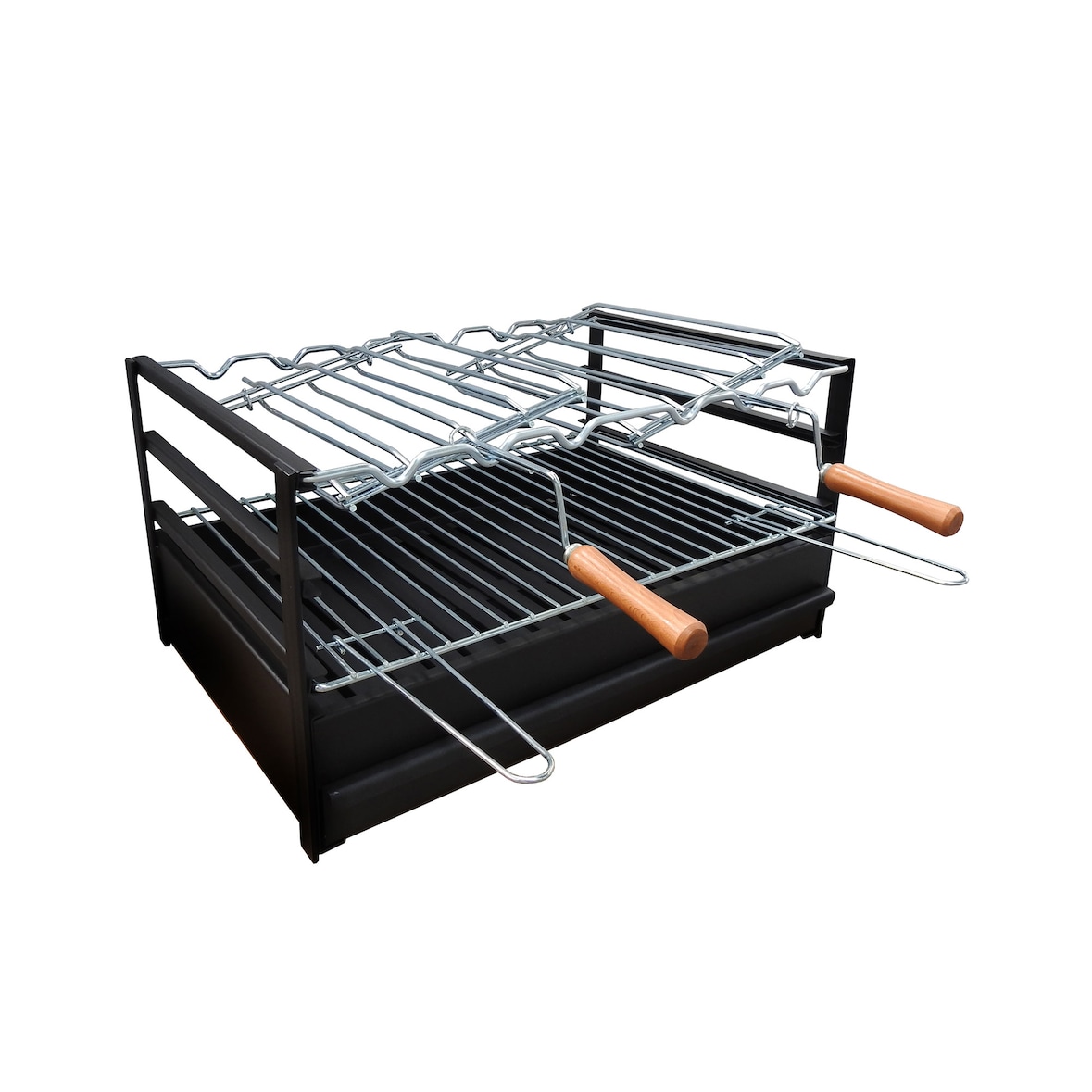 Barbecue-Grill mit Grill 60 + 2 Hähnchengrills