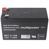 thumbnail of Multipower MP7-12B 12V 7Ah 6,3mm Faston Bleiakku AGM Blei Gel Akku