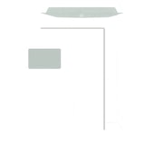 thumbnail of Versandtasche 30005425 C4 100g mit Fenster haftklebend weiß 250 Stück