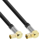 thumbnail of InLine® Premium Antennenkabel gewinkelt, 4x geschirmt, >110dB, schwarz, 10m
